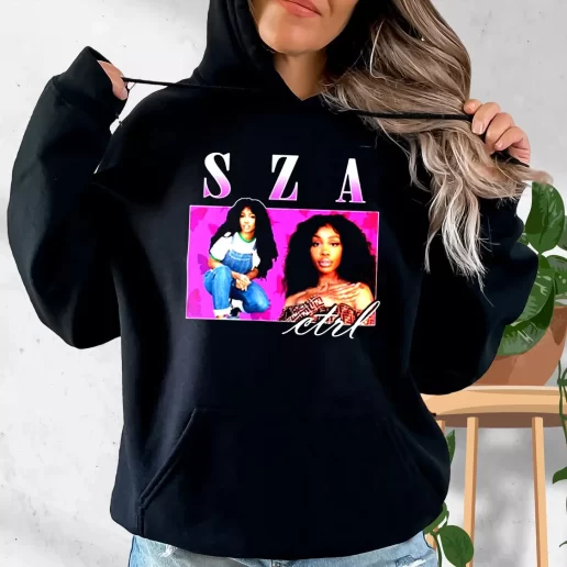 Aesthetic Hoodie Sza CTRL Retro Vintage Hip Hop 1