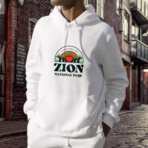 Aesthetic Hoodie Utah Zion National Park Costume For Earth Day 1