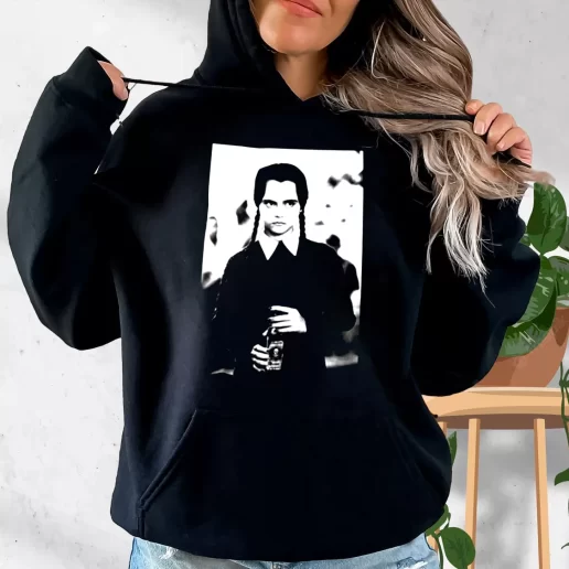 Aesthetic Hoodie Wednesday Addams Poison Horror Movie 1