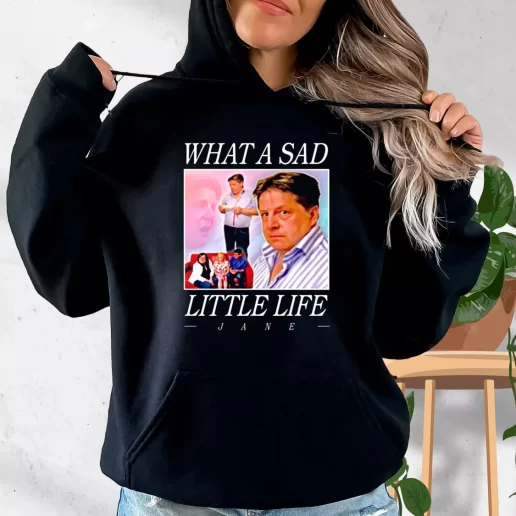 Aesthetic Hoodie What A Sad Little Life Jane Xmas Costume 1