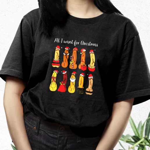 Aesthetic T Shirt All I Want Ugly Christmas Xmas Streetwear Outfits 1