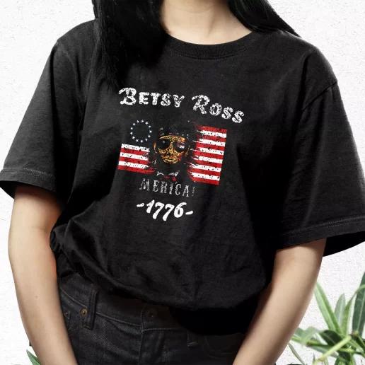 Aesthetic T Shirt Betsy Ross American Victory 1776 Abraham Lincoln Best Gifts For Veterans Day 1