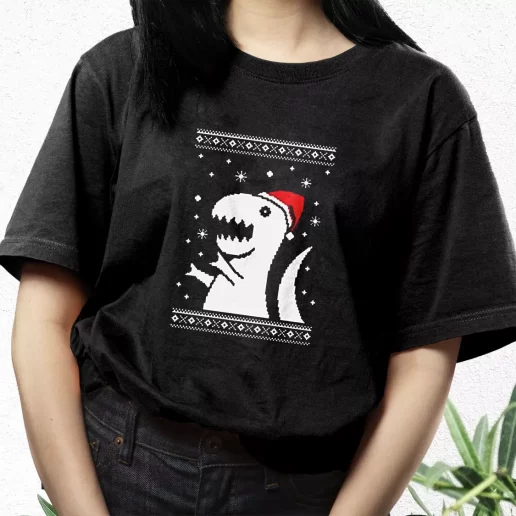 Aesthetic T Shirt Big Trex Santa Xmas Streetwear Outfits 1