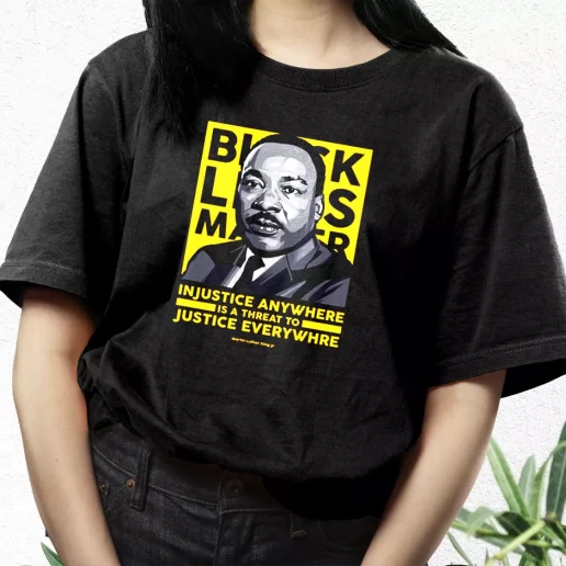 Aesthetic T Shirt Black Lives Matter Martin Luther King Jr 1