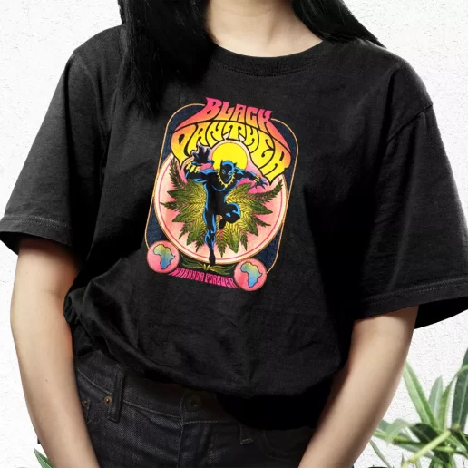 Aesthetic T Shirt Black Panther Vintage 70s 1