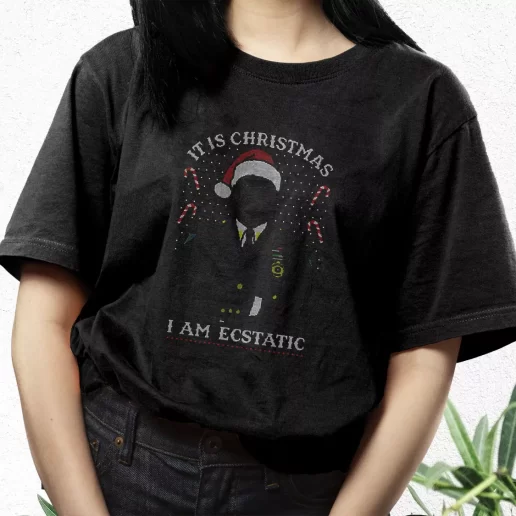 Aesthetic T Shirt Christmas Captain Raymond Holt I Am Ecstatic Xmas Streetwear Outfits 1