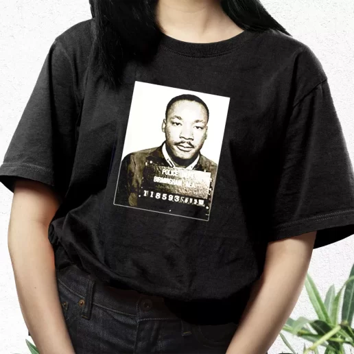 Aesthetic T Shirt Dr Martin Luther King Jr Mugshot Civil Rights 1