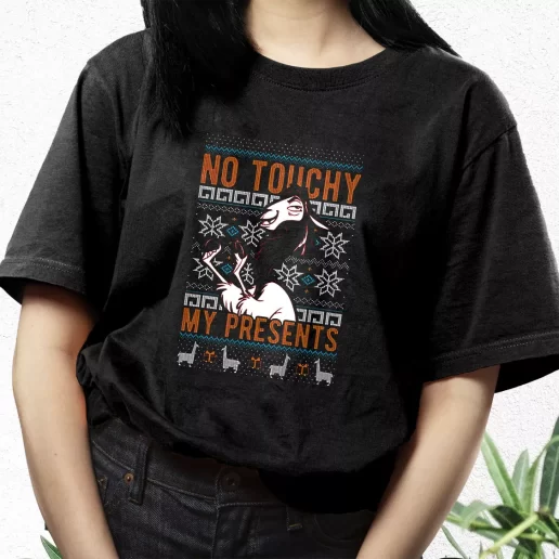 Aesthetic T Shirt Emperors New Groove Kuzco No Touchy Xmas Streetwear Outfits 1