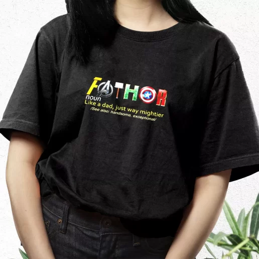 Aesthetic T Shirt Fathor Noun Like A Dad Dad Gift Idea 1