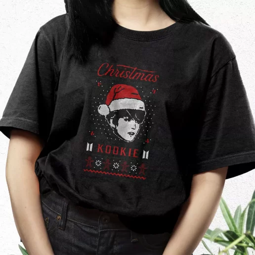 Aesthetic T Shirt Funny Kpop Jungshook Kookie Xmas Streetwear Outfits 1