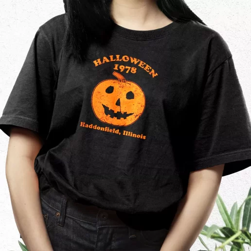 Aesthetic T Shirt Halloween 1978 Haddonfield 1