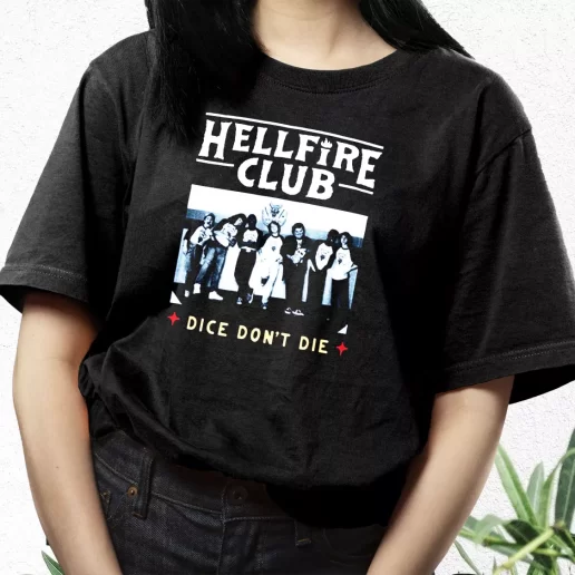 Aesthetic T Shirt Hellfire Club Dice Dont Die 1