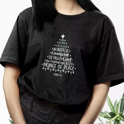 Aesthetic T Shirt Jesus Quotes Isiah On Bible Xmas Streetwear Outfits 1