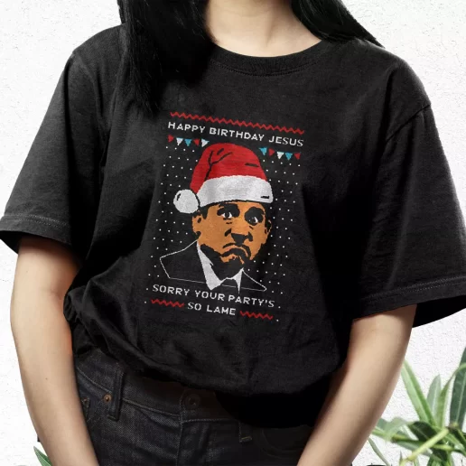 Aesthetic T Shirt Michael Scott The Office Christmas Xmas Streetwear Outfits 1