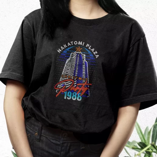 Aesthetic T Shirt Nakatomi Plaza Christmas Party 1988 Xmas Streetwear Outfits 1