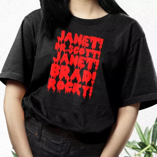 Aesthetic T Shirt Rocky Horror Janet Dr Scott Janet Brad Rocky 1