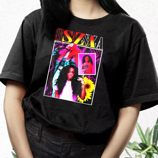 Aesthetic T Shirt SZA Girl Rapper 90s Bootleg Retro 1