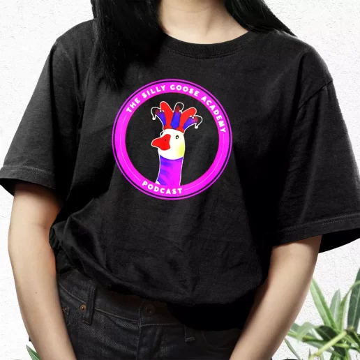 Aesthetic T Shirt Silly Goose Academy 1