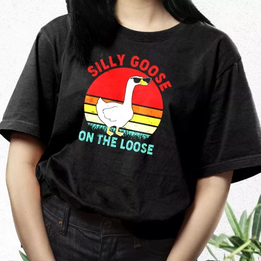 Aesthetic T Shirt Silly Goose On The Loose 1