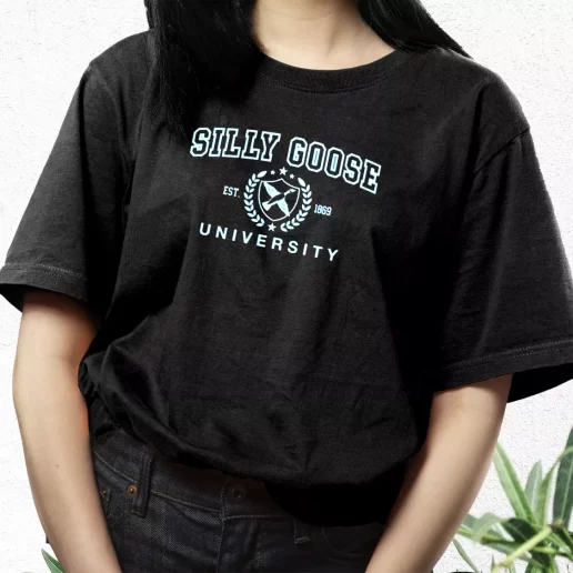 Aesthetic T Shirt Silly Goose University Est 1869 1