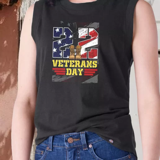 Aesthetic Tank Top 22 Veterans Day Combat Veterans Day 1