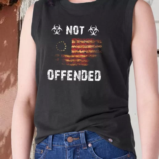 Aesthetic Tank Top American Victory 1776 Retro Not Offended Combat Veterans Day 1