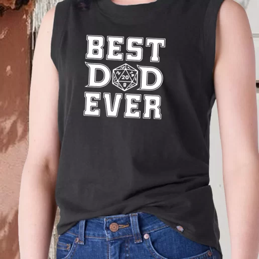 Aesthetic Tank Top Best Dad Ever D20 Dad Gift Ideas 1