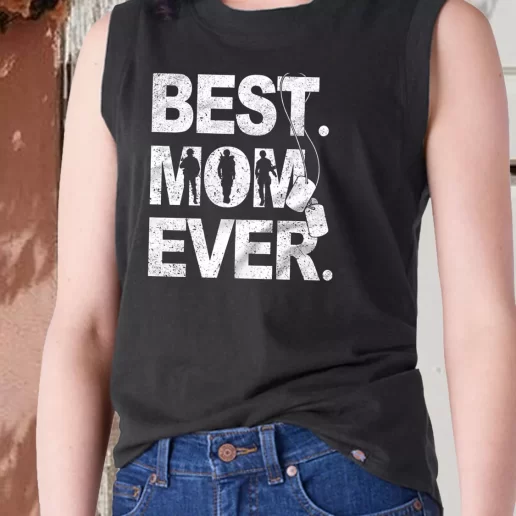 Aesthetic Tank Top Best Mom Ever Female Veteran Combat Veterans Day 1