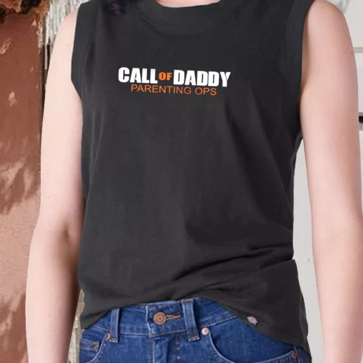 Aesthetic Tank Top Call Of Daddy Parenting Ops Cod Dad Gift Ideas 1