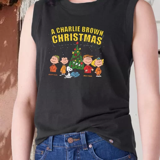 Aesthetic Tank Top Charlie Brown Christmas X Mas Gifts 1