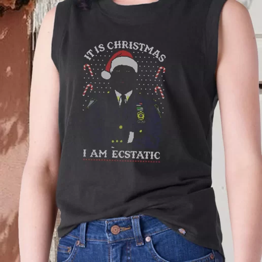 Aesthetic Tank Top Christmas Captain Raymond Holt I Am Ecstatic X Mas Gifts 1