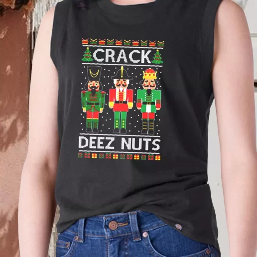 Aesthetic Tank Top Crack Deez Nuts X Mas Gifts 1