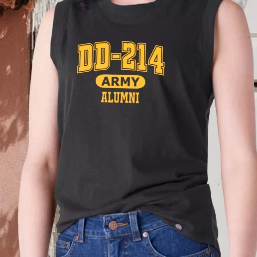 Aesthetic Tank Top DD 214 Army Alumni Combat Veterans Day 1