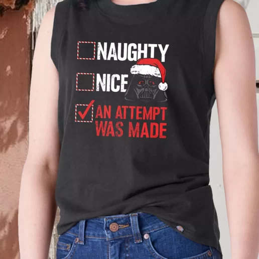 Aesthetic Tank Top Darth Vader Naughty or Nice Checklist X Mas Gifts 1