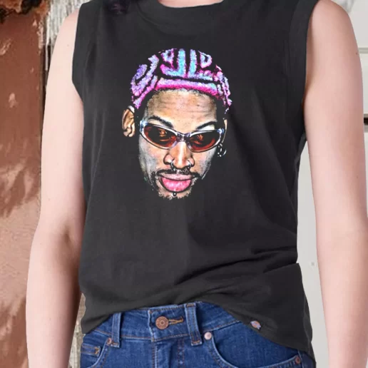 Aesthetic Tank Top Dennis Rodman Rapper New Hair 1