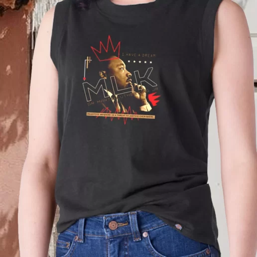 Aesthetic Tank Top Dr Martin Luther King Jr Injustice Anywhere 1