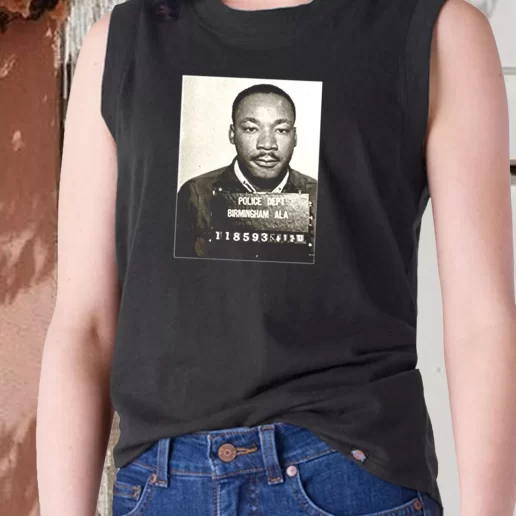 Aesthetic Tank Top Dr Martin Luther King Jr Mugshot Civil Rights 1