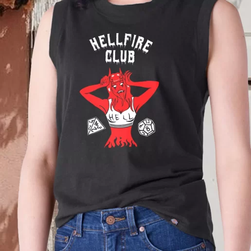 Aesthetic Tank Top Hellfire Club Devil Stranger Things 1