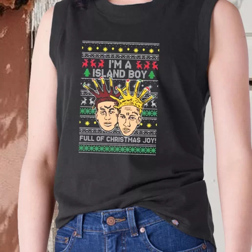 Aesthetic Tank Top Im An Island Boy Christmas Joy X Mas Gifts 1