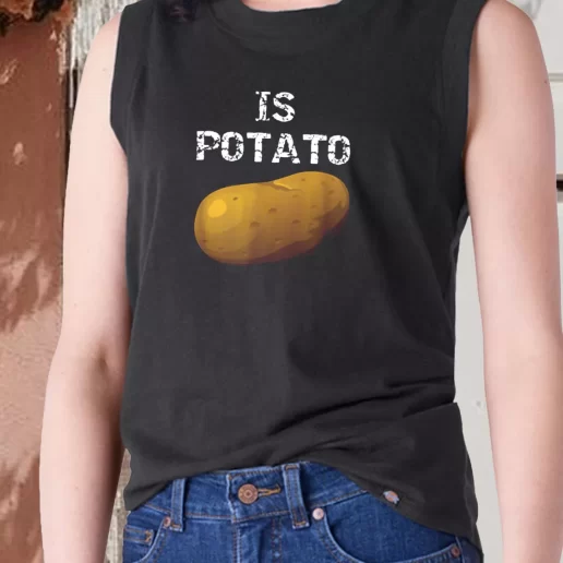 Aesthetic Tank Top Is Potato As Seen On Late Night Television 1