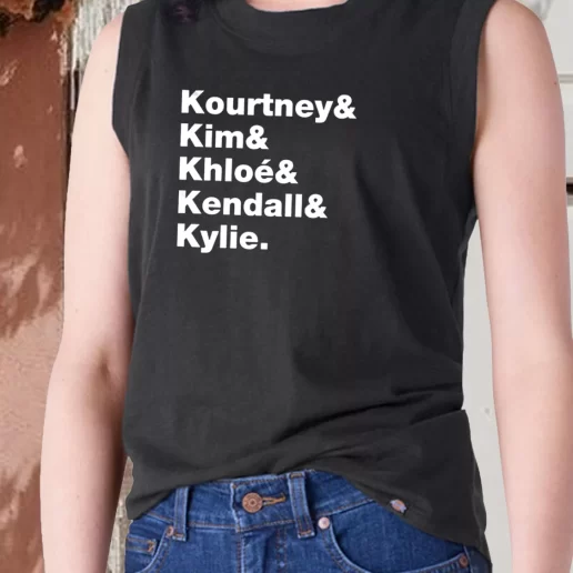 Aesthetic Tank Top Kourtney Kim Chloe Kendall And Kylie Family 1