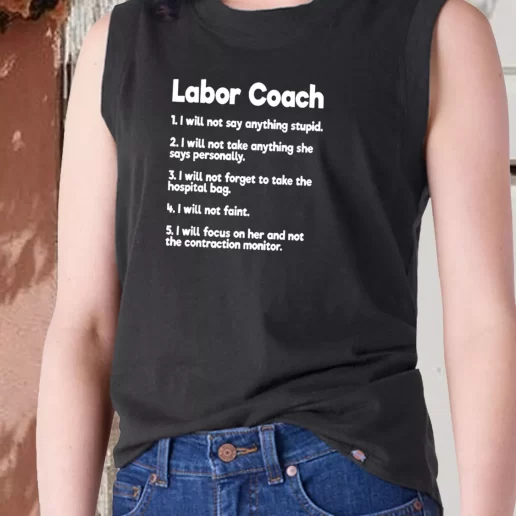 Aesthetic Tank Top Labor Coach Expecting Dad Rules Dad Gift Ideas 1