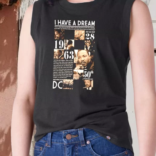 Aesthetic Tank Top Martin Luther King Anniversary 1963 1