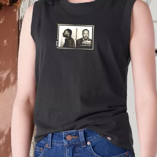 Aesthetic Tank Top Martin Luther King Jr Mugshot 1