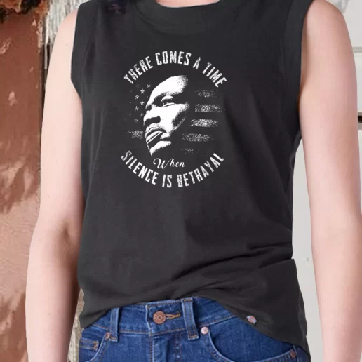 Aesthetic Tank Top Martin Luther King Jr Silence Is Betrayal 1