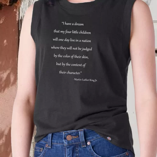 Aesthetic Tank Top Martin Luther King Quote For Little Children 1