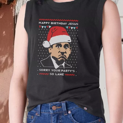 Aesthetic Tank Top Michael Scott The Office Christmas X Mas Gifts 1