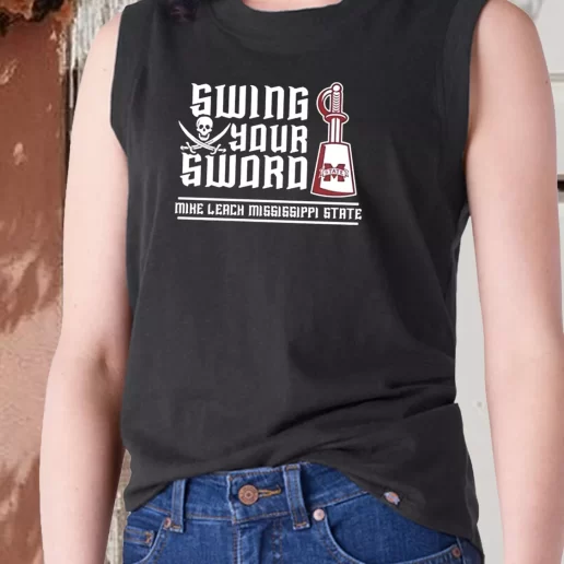 Aesthetic Tank Top Mike Leach Swing Your Sword 1