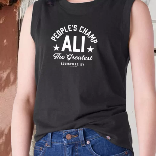 Aesthetic Tank Top Muhammad Ali Peoples Champ 1