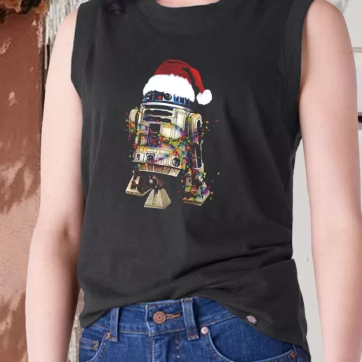 Aesthetic Tank Top R2D2 Christmas Lights X Mas Gifts 1